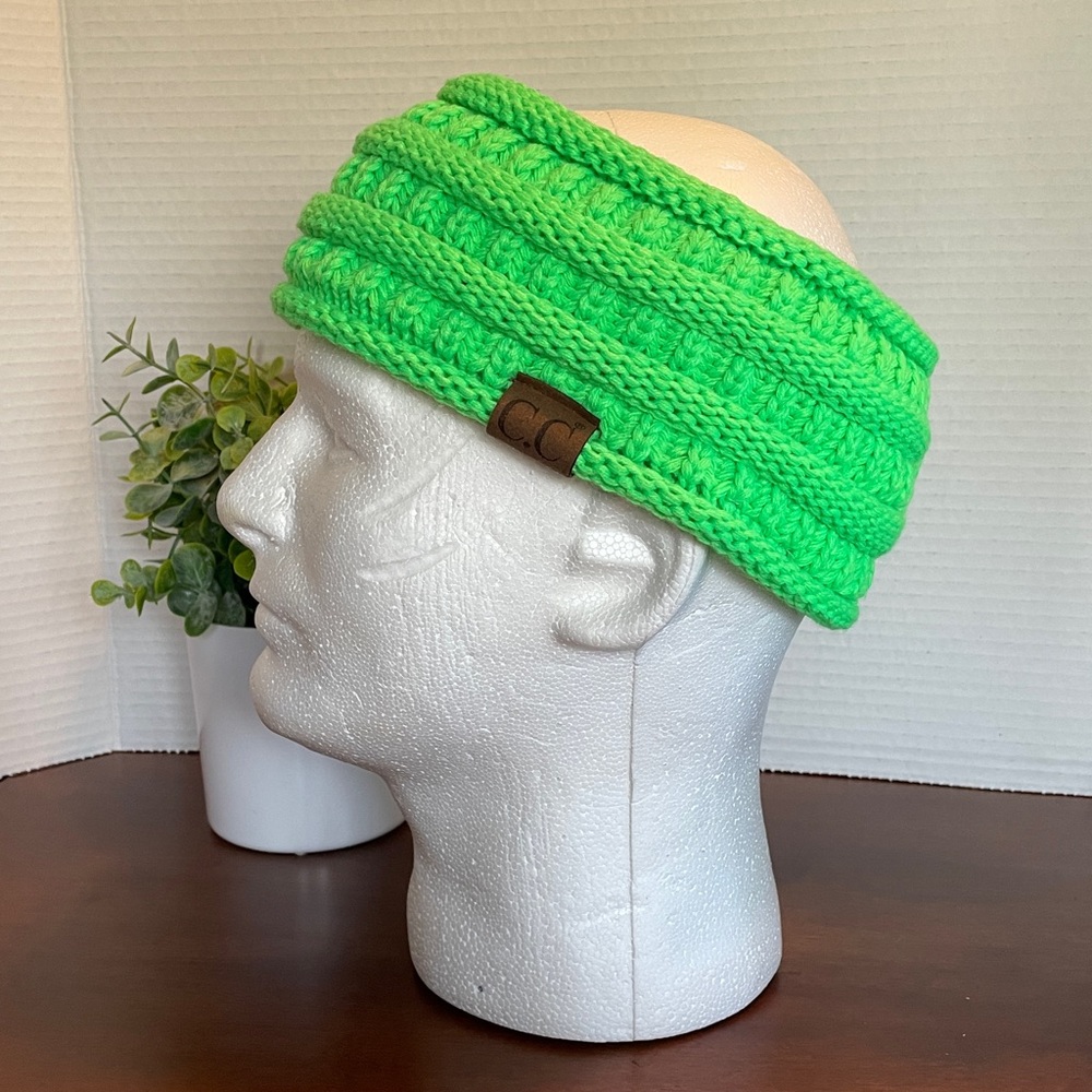 C.C Brand Neon Lime Ponytail Headband. NWT